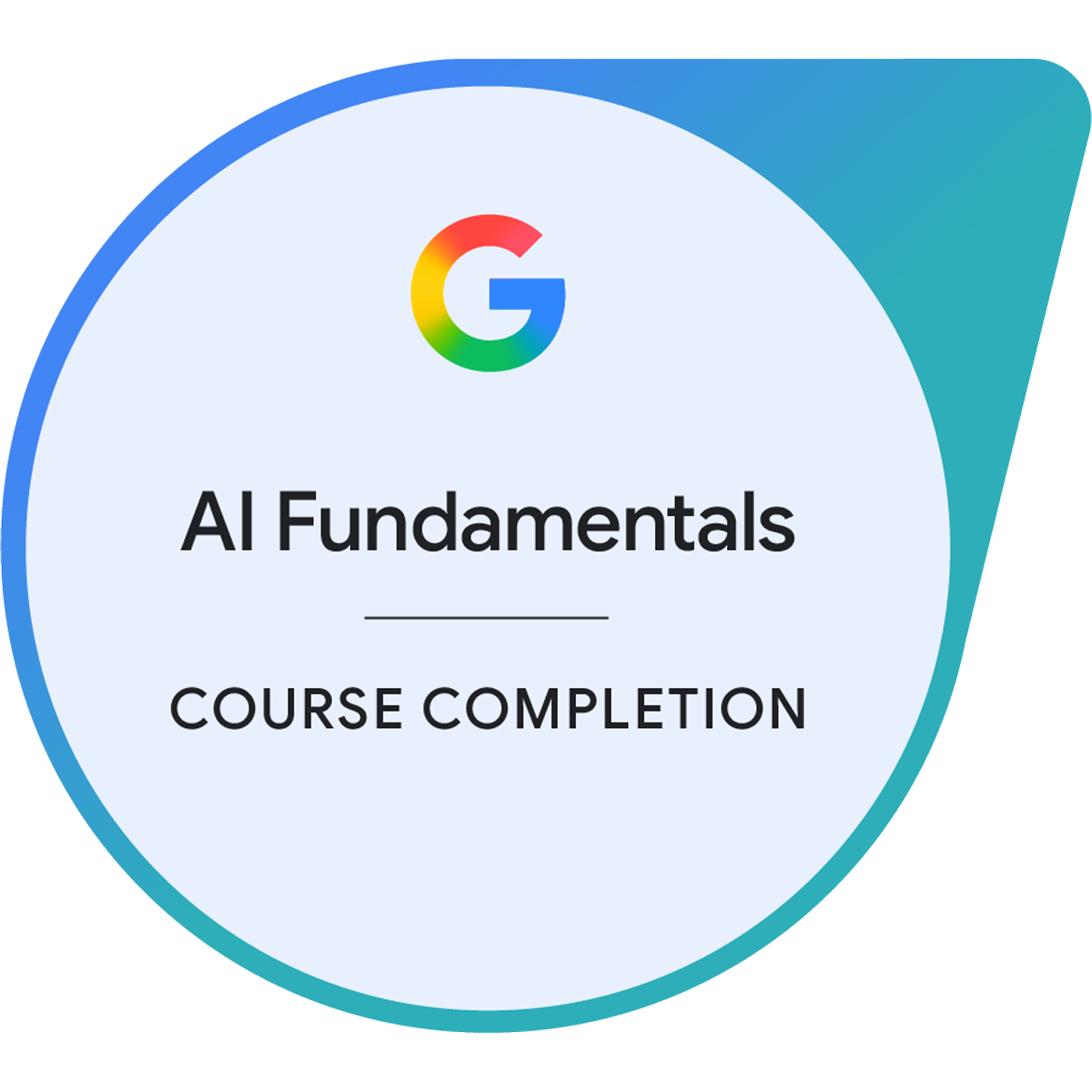 Google AI Fundamentals 修了バッジ